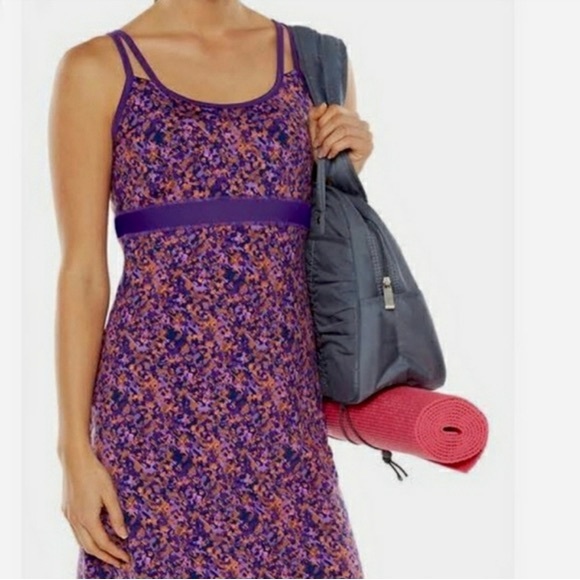 Gaiam Purple Digi Camo Tank Athletic Dress - Picture 2 of 16